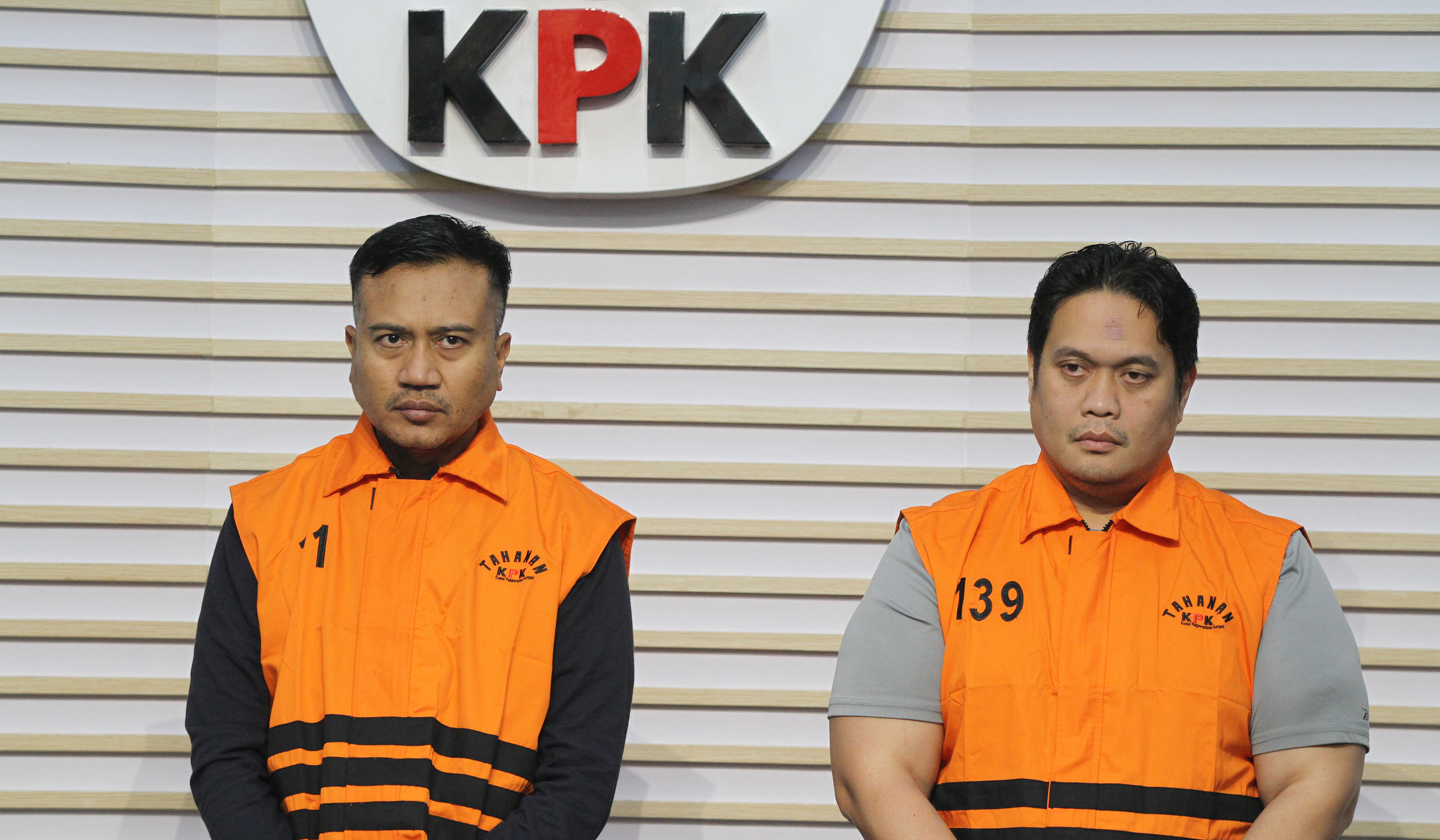 Konferensi pers penahanan pejabat Kejari. (Agus Priatna/SinPo.id)