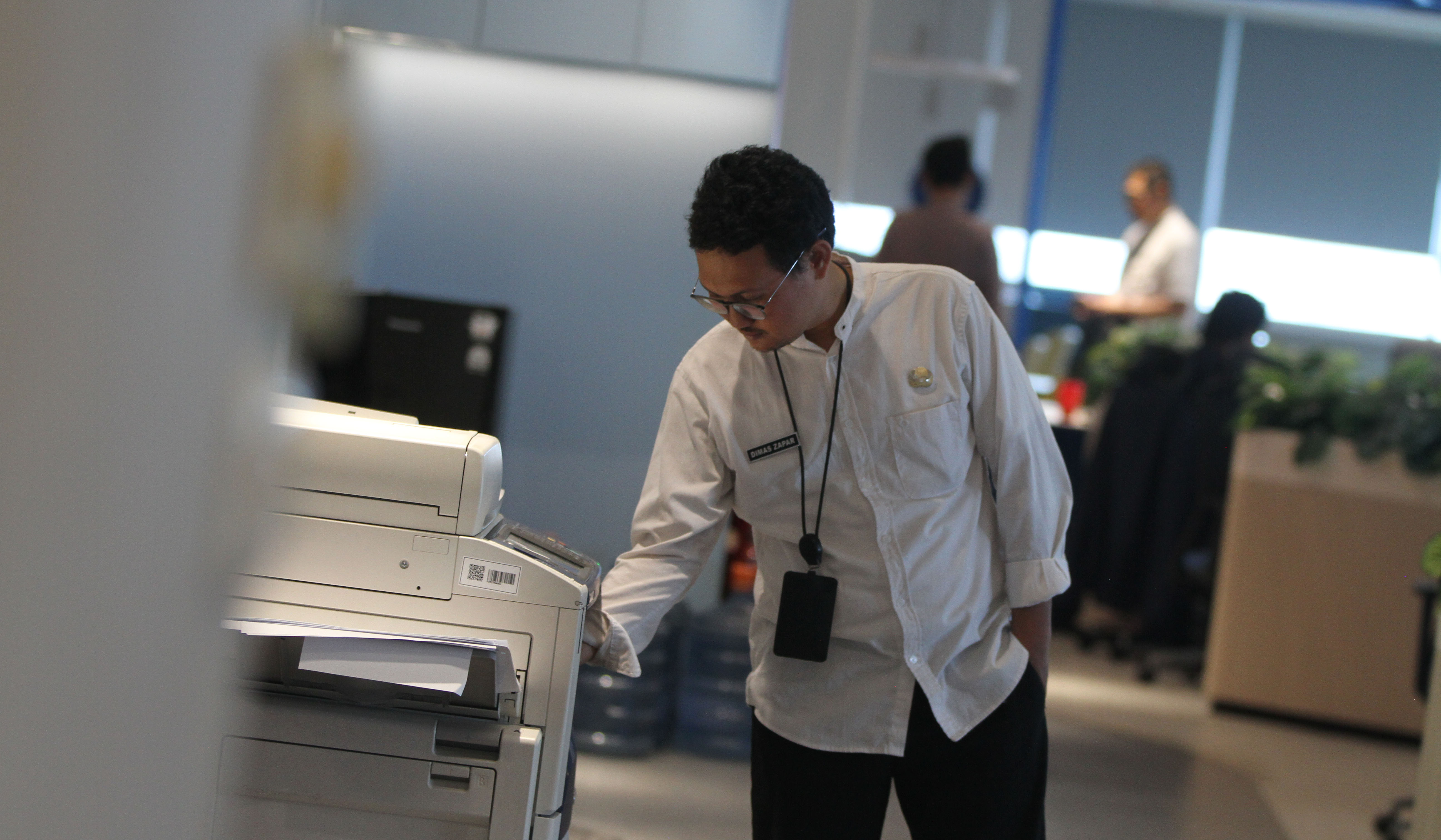 Penerapan WFH ASN Balaikota, Jakarta. (Agus Priatna/SinPo.id)