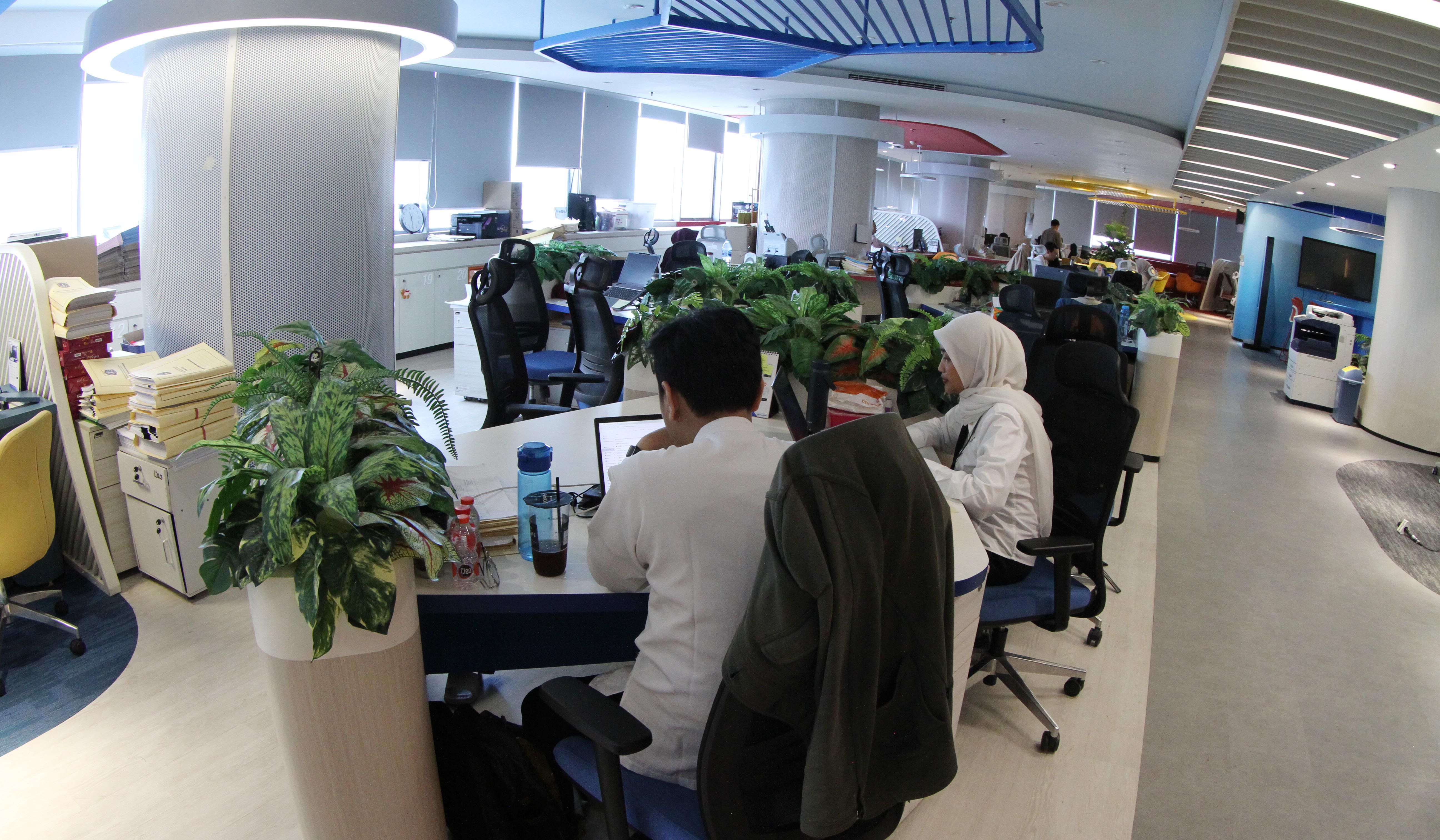 Penerapan WFH ASN Balaikota, Jakarta. (Agus Priatna/SinPo.id)