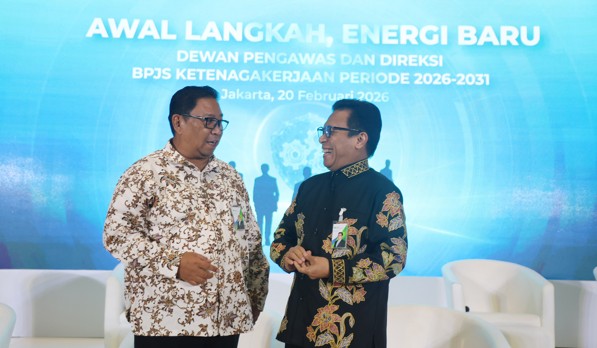 Penetapan jajaran Direksi dan Dewas BPJS Ketenagakerjaan 2026-2031. (Agus Priatna/SinPo.id)
