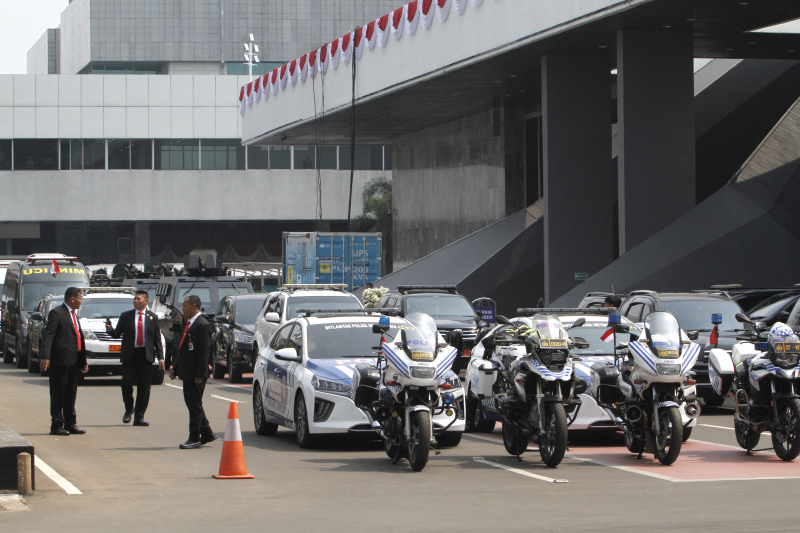 Pengamanan ketat di Gedung Kura-Kura DPR RI Sidang Tahunan (Ashar/SinPo.id)