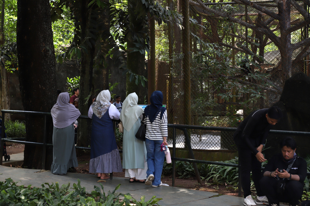Pengunjung padati Taman Ragunan saat liburan Natal 2025 (Ashar/SinPo.id)