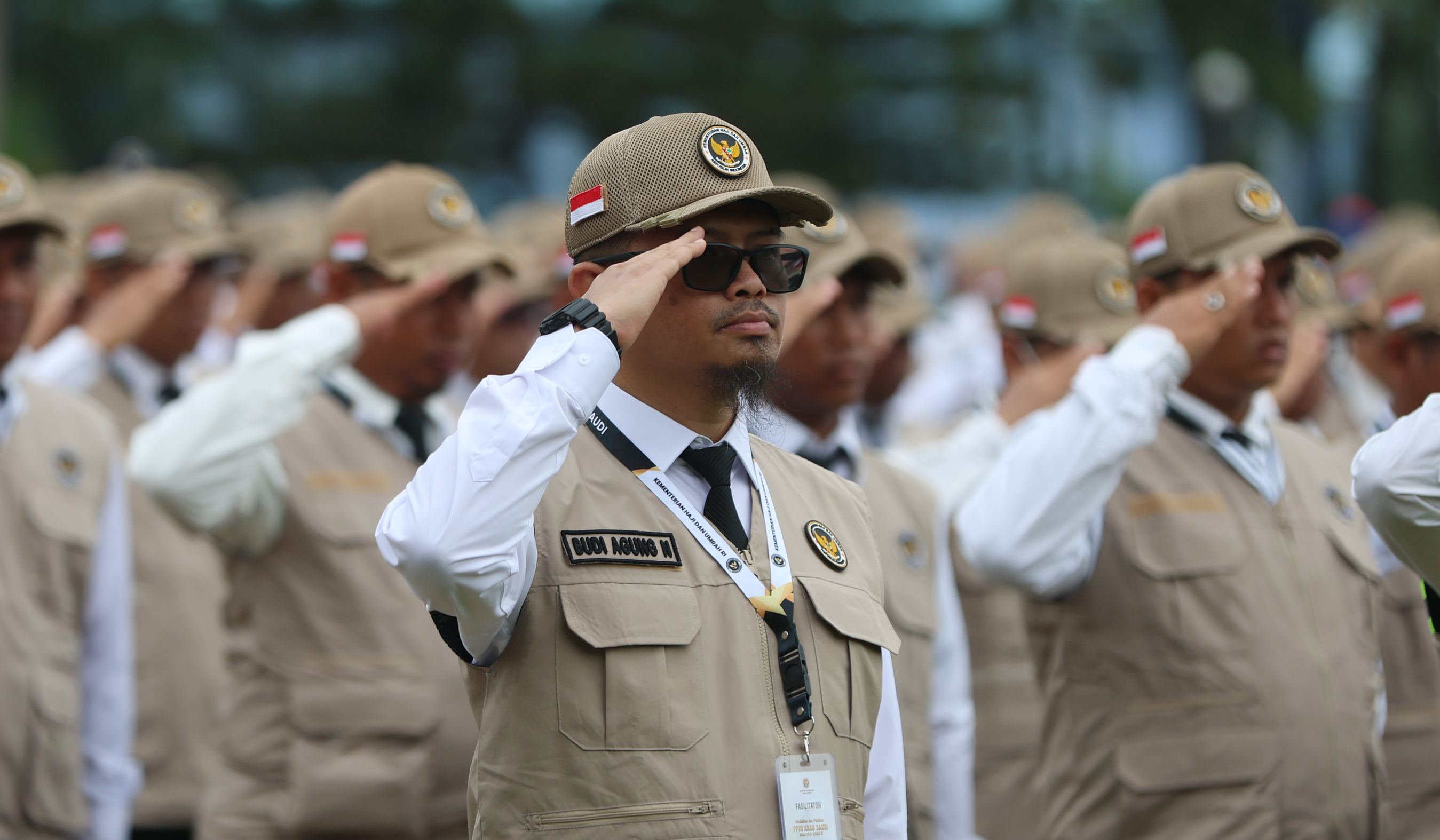 Peserta mengikuti penutupan diklat PPIH Arab Saudi 2026. (Agus Priatna/SinPo.id)