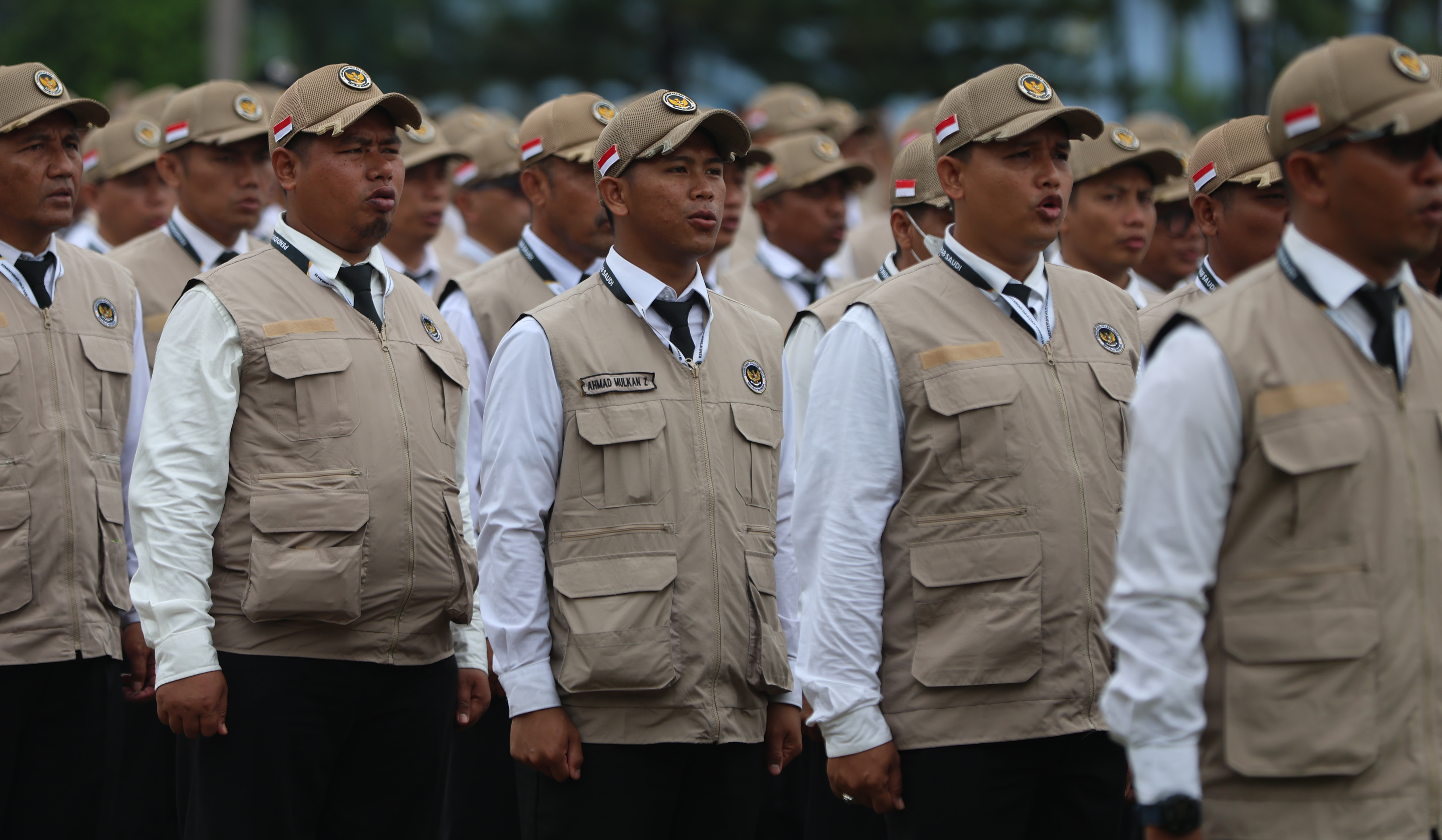 Peserta mengikuti penutupan diklat PPIH Arab Saudi 2026. (Agus Priatna/SinPo.id)