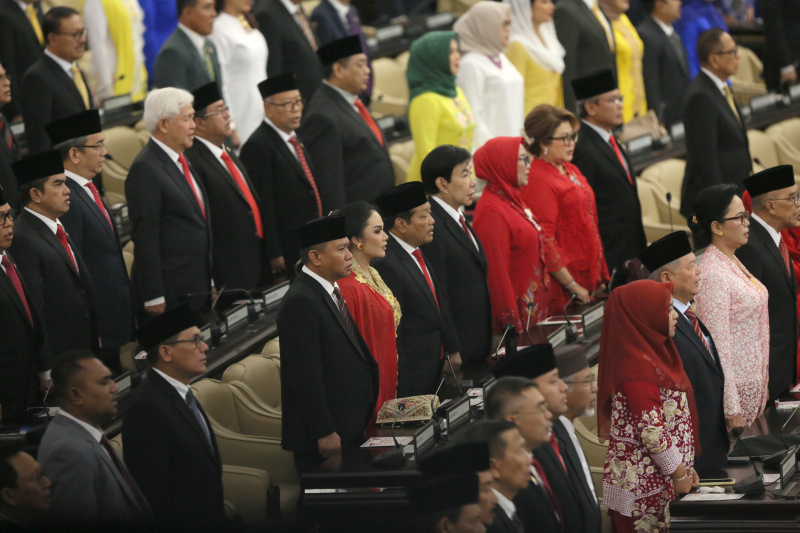 Pidato Kenegaraan Presiden Jokowi di Sidang tahunan MPR RI, DPR RI, DPD RI (Ashar/SinPo.id)