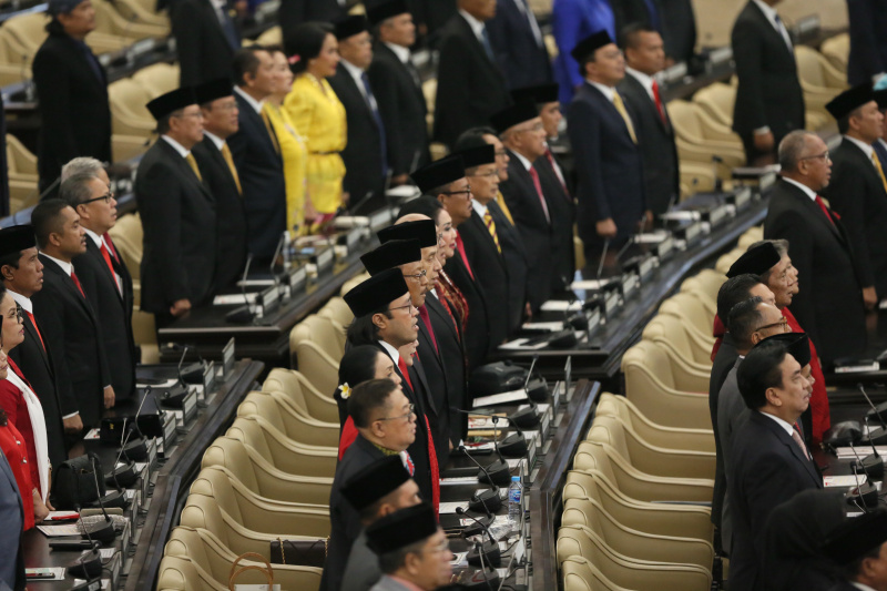 Pidato Kenegaraan Presiden Jokowi di Sidang tahunan MPR RI, DPR RI, DPD RI (Ashar/SinPo.id)