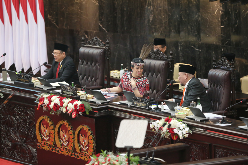 Pidato Kenegaraan Presiden Jokowi di Sidang tahunan MPR RI, DPR RI, DPD RI (Ashar/SinPo.id)