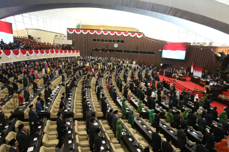 Pidato Kenegaraan Presiden Jokowi di Sidang tahunan MPR RI, DPR RI, DPD RI (Ashar/SinPo.id)