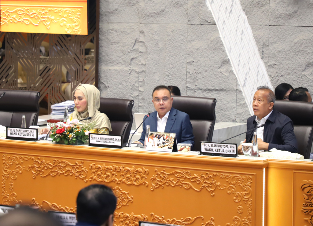 Pimpinan DPR menggelar Rapat konsultasi perbaikan tata kelola jaminan sosial kesehatan terintegrasi (Ashar/SinPo.id)
