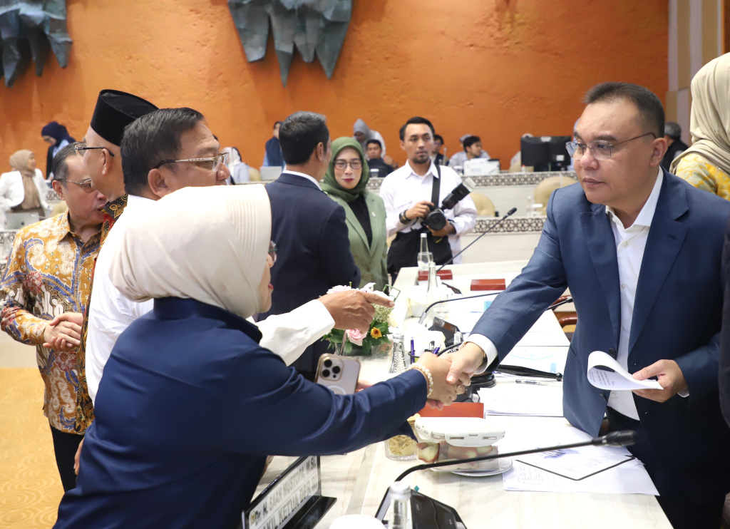 Pimpinan DPR menggelar Rapat konsultasi perbaikan tata kelola jaminan sosial kesehatan terintegrasi (Ashar/SinPo.id)