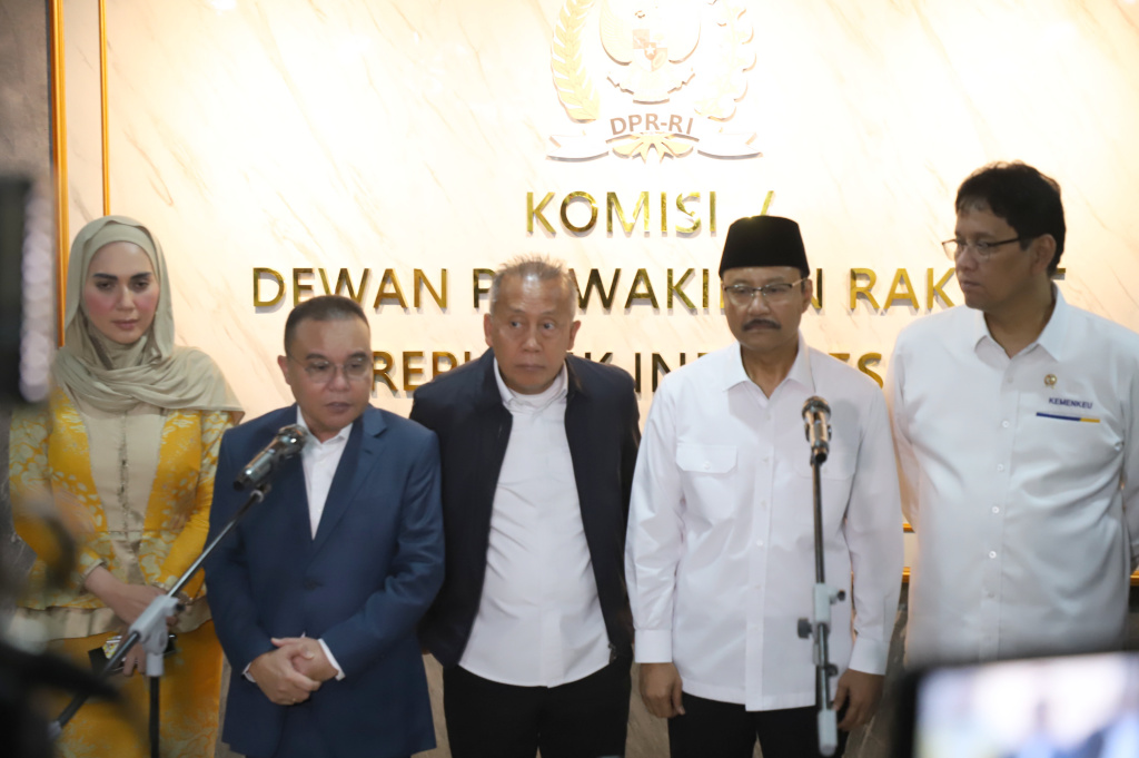 Pimpinan DPR menggelar Rapat konsultasi perbaikan tata kelola jaminan sosial kesehatan terintegrasi (Ashar/SinPo.id)