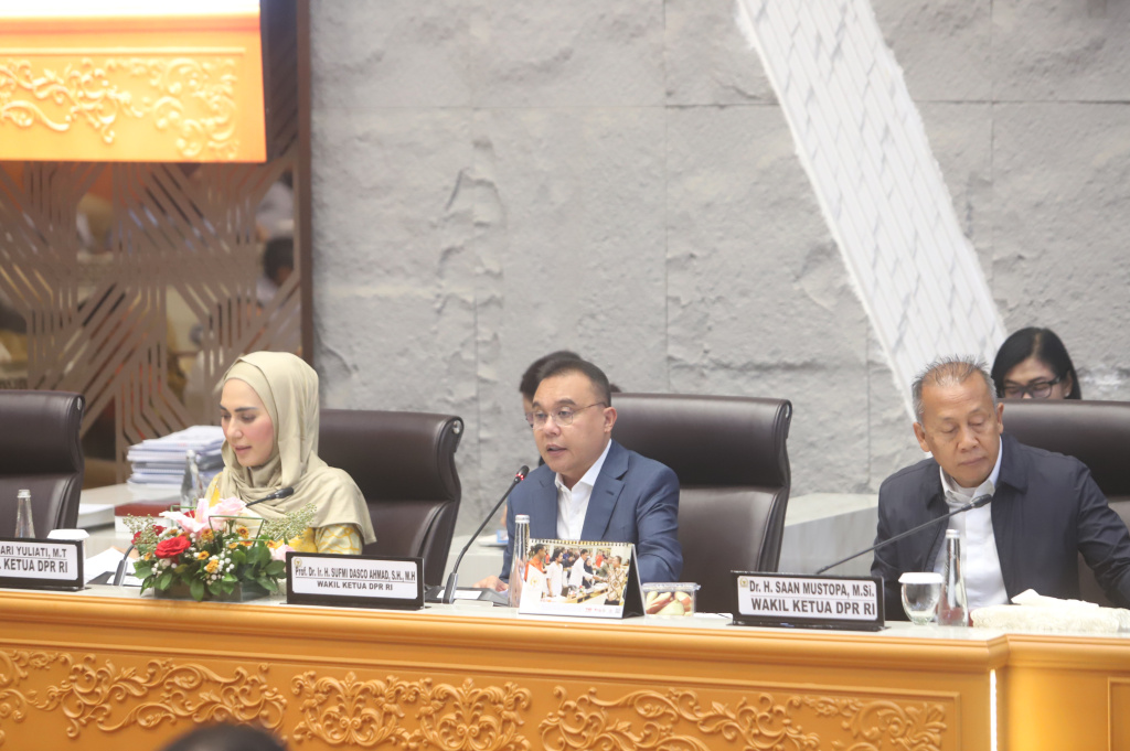 Pimpinan DPR menggelar Rapat konsultasi perbaikan tata kelola jaminan sosial kesehatan terintegrasi (Ashar/SinPo.id)