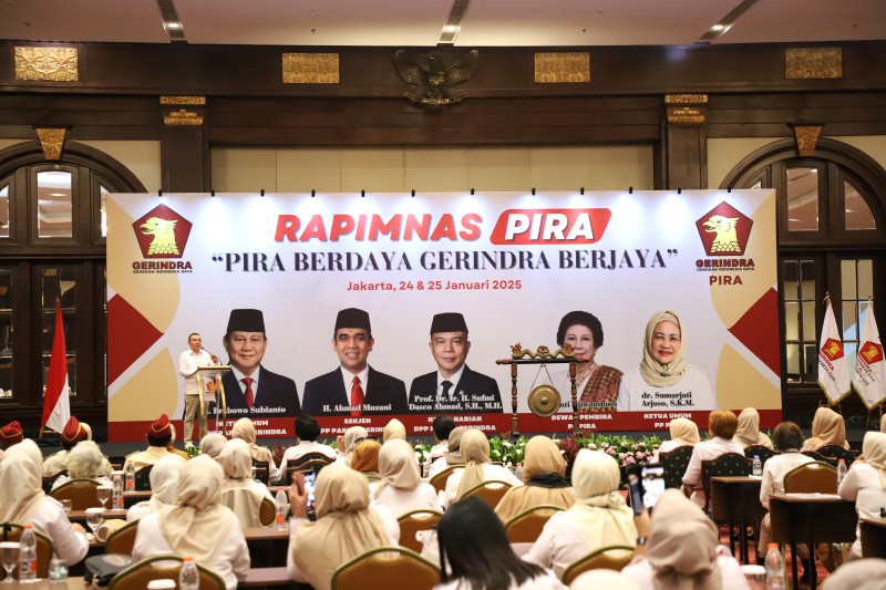 Ketua Harian Gerindra Prof Sufmi Dasco Ahmad menghadiri Rapimnas 2025 PIRA dengan mengusung tema