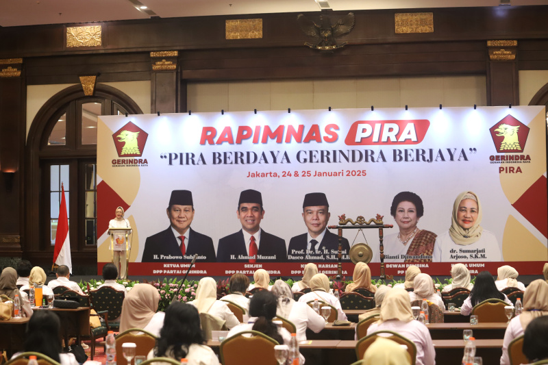 Ketua Harian Gerindra Prof Sufmi Dasco Ahmad menghadiri Rapimnas 2025 PIRA dengan mengusung tema