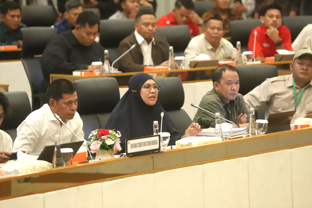 Pimpinan DPR Prof Sufmi Dasco menerima audiensi  Koalisi Nasional Reforma Agraria (Ashar/SinPo.id)