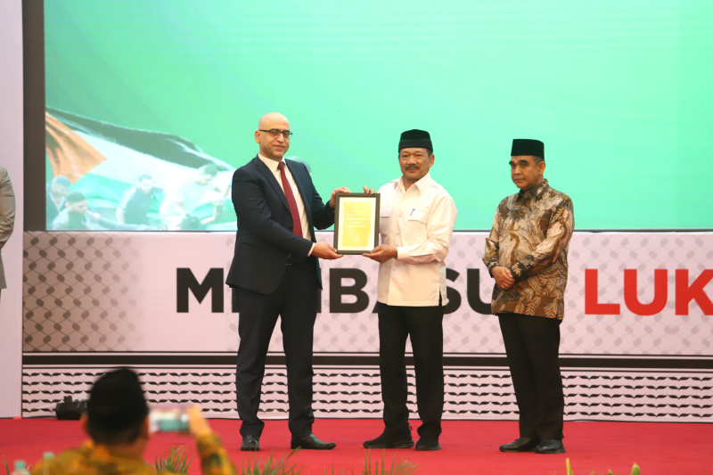 Ketua MPR RI dukung Baznas untuk berikan bantuan kemanusiaan Palestina (Ashar/SinPo.id)