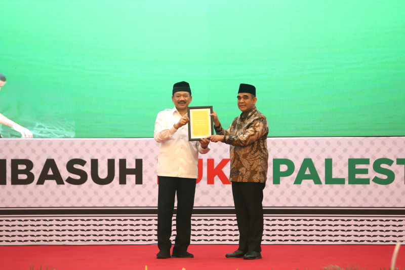 Ketua MPR RI dukung Baznas untuk berikan bantuan kemanusiaan Palestina (Ashar/SinPo.id)