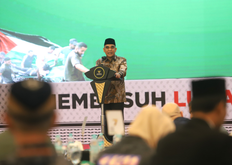 Ketua MPR RI dukung Baznas untuk berikan bantuan kemanusiaan Palestina (Ashar/SinPo.id)