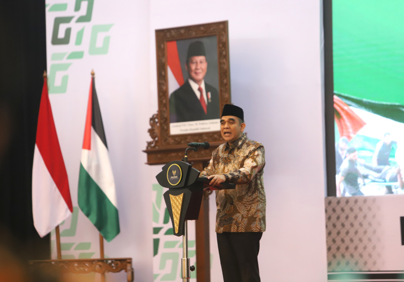 Ketua MPR RI dukung Baznas untuk berikan bantuan kemanusiaan Palestina (Ashar/SinPo.id)