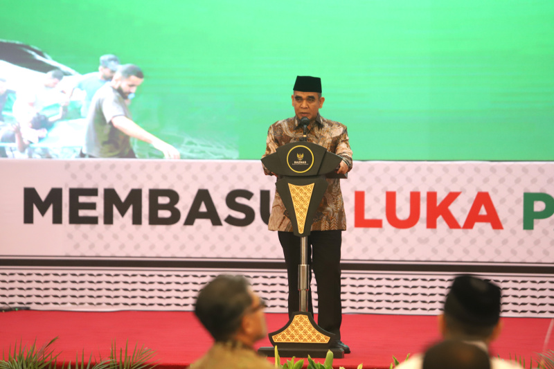 Ketua MPR RI dukung Baznas untuk berikan bantuan kemanusiaan Palestina (Ashar/SinPo.id)