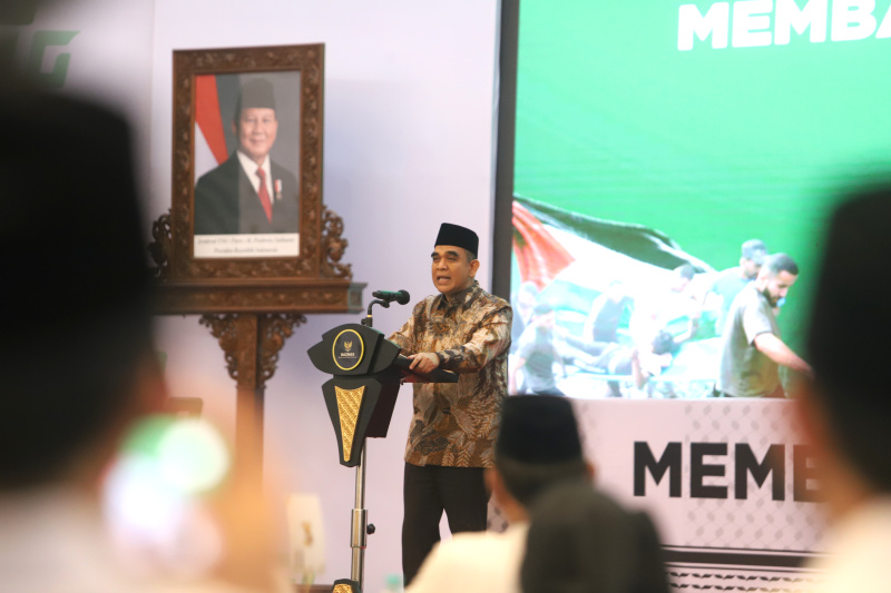 Ketua MPR RI dukung Baznas untuk berikan bantuan kemanusiaan Palestina (Ashar/SinPo.id)