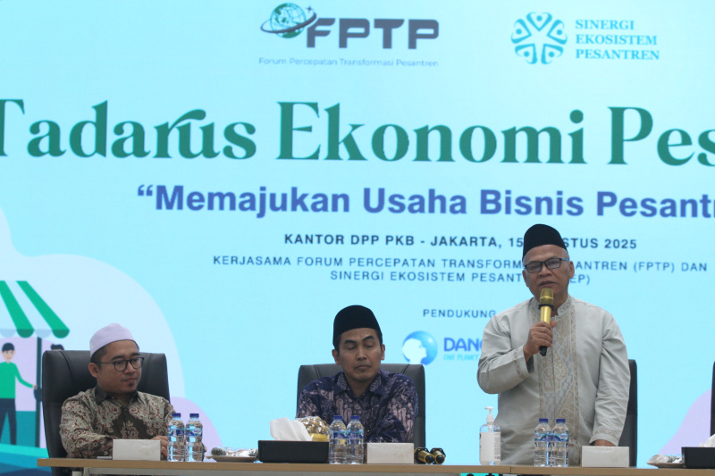 DPP PKB menggelar tadarus ekonomi pesantren untuk memajukan usaha bisnis di pesantren (Ashar/SinPo.id)