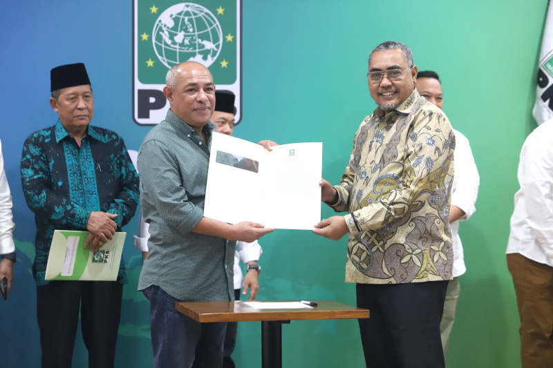 PKB menggelar konfrensi pers rekomendasi penyerahan nama-nama Calon Kepala Daerah untuk Pilkada Serentak 2024 (Ashar/SinPo.id)