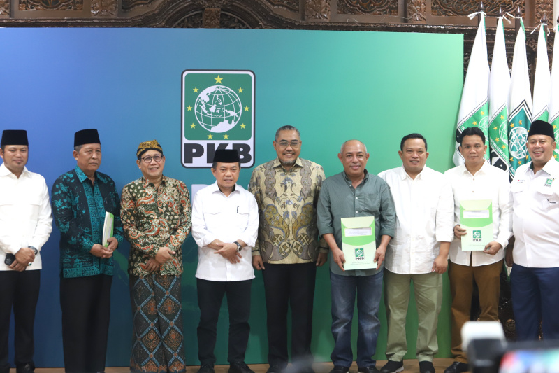 PKB menggelar konfrensi pers rekomendasi penyerahan nama-nama Calon Kepala Daerah untuk Pilkada Serentak 2024 (Ashar/SinPo.id)