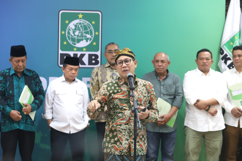 PKB menggelar konfrensi pers rekomendasi penyerahan nama-nama Calon Kepala Daerah untuk Pilkada Serentak 2024 (Ashar/SinPo.id)