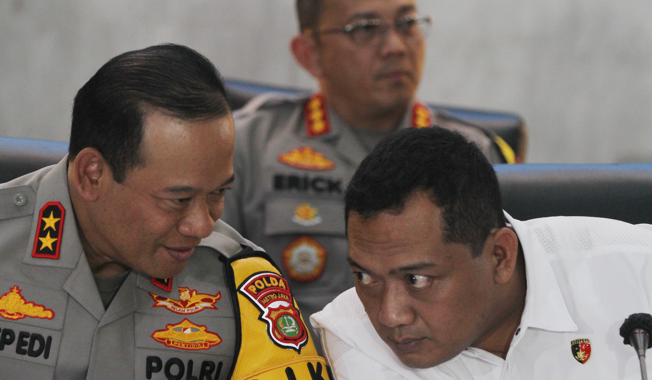 Konferensi pers Polda Metro Jaya. (Agus Priatna/SinPo.id)