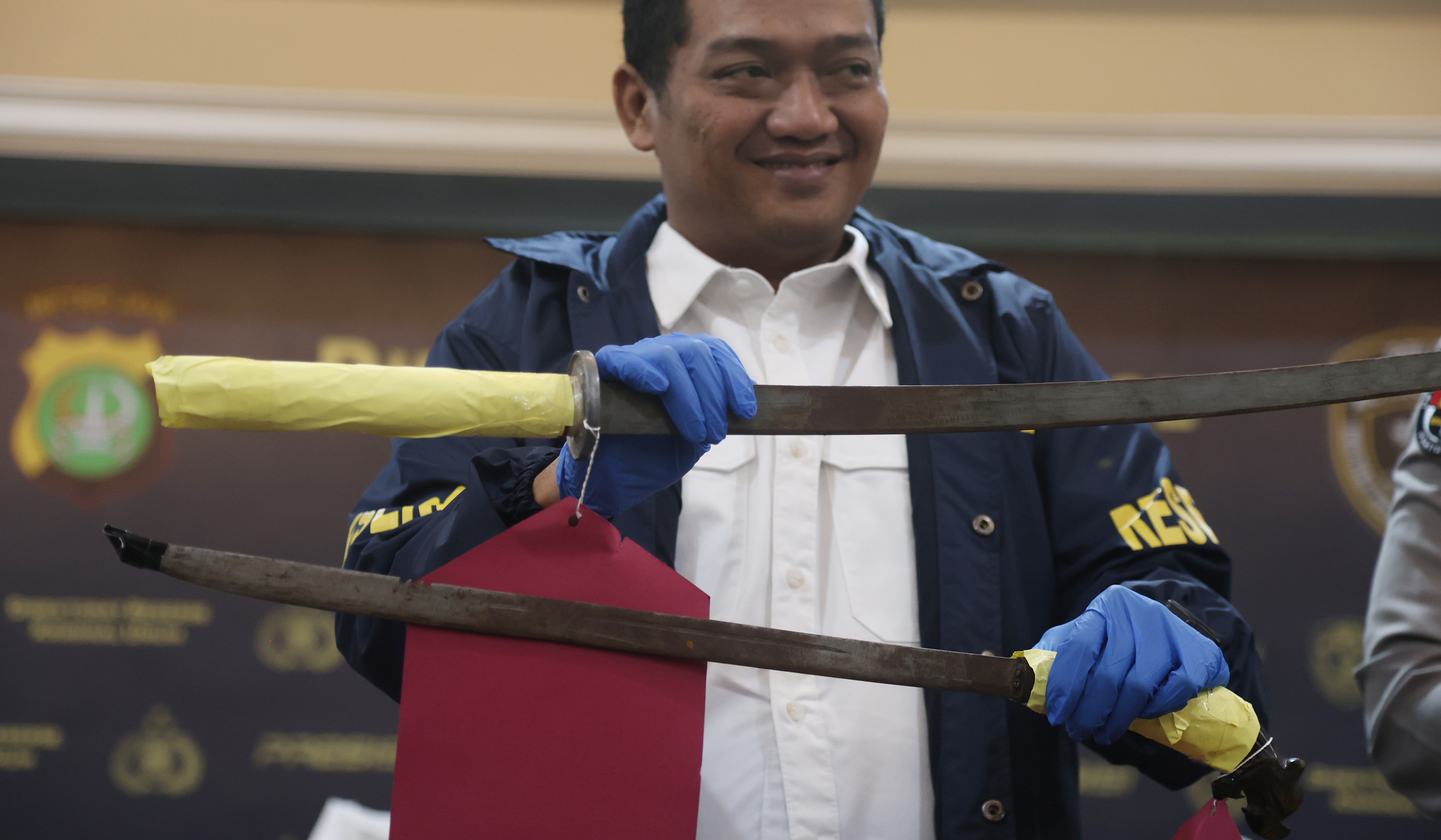 Konferensi pers Operasi Pekat Jaya. (Agus Priatna/SinPo.id)