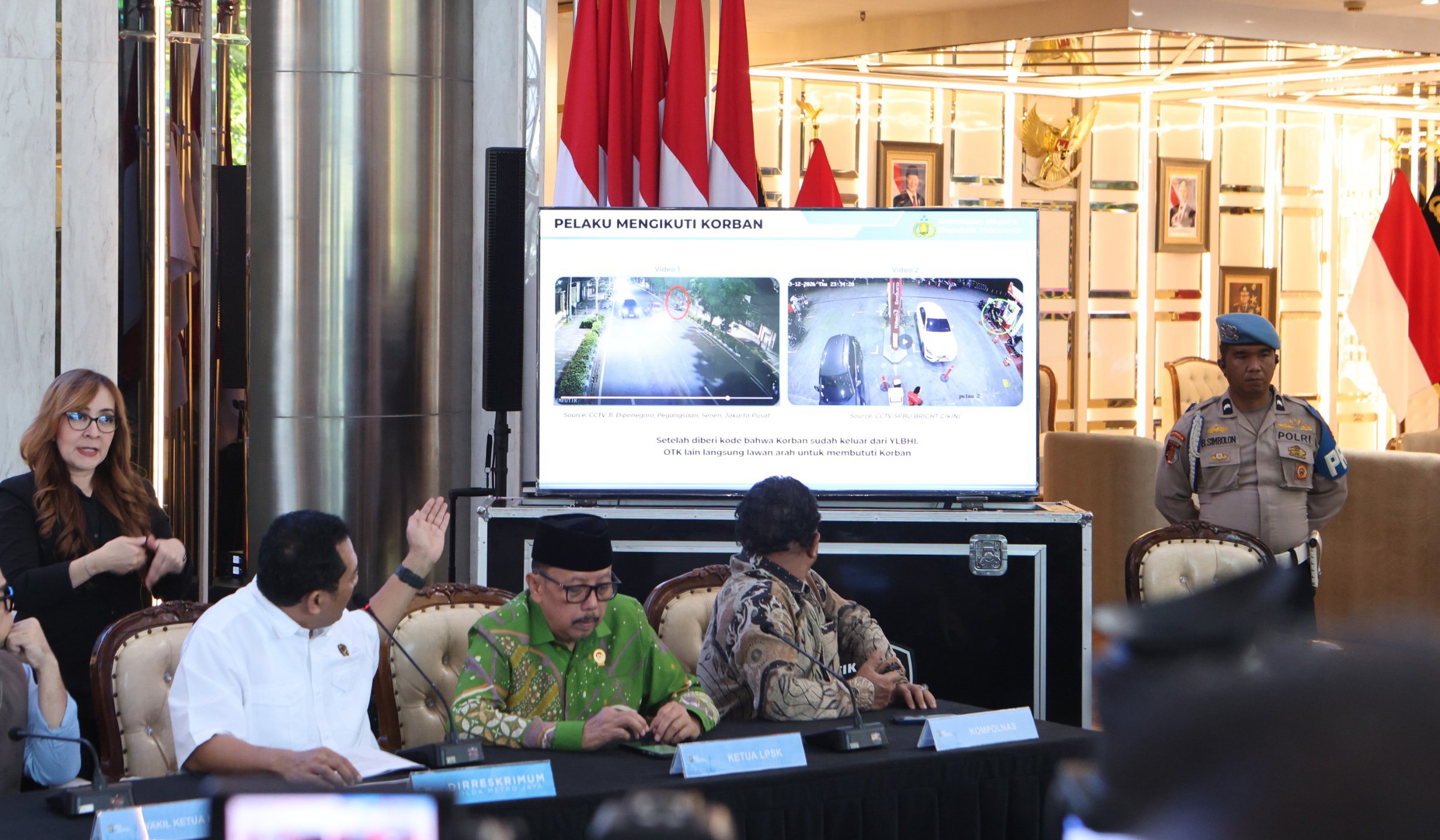 Konferensi pers Polda Metro Jaya.