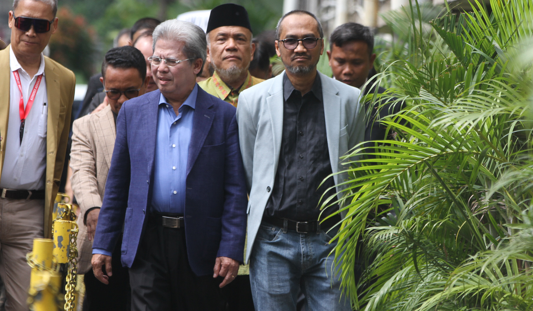 Abraham Samad, memenuhi panggilan Polda Metro. (Agus Priatna/SinPo.id)