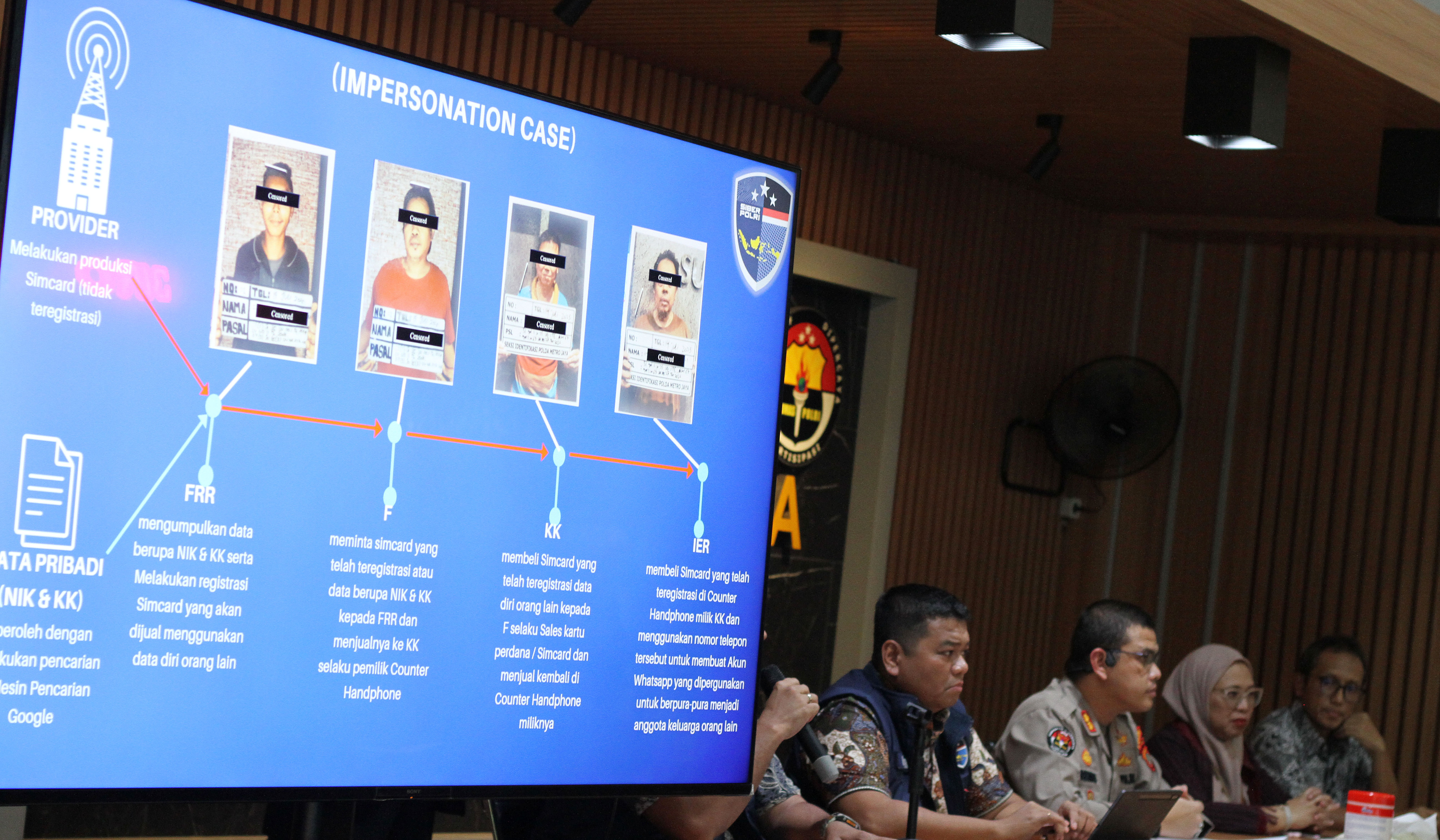 Konferensi pers Ditressiber. (Agus Priatna/SinPo.id)
