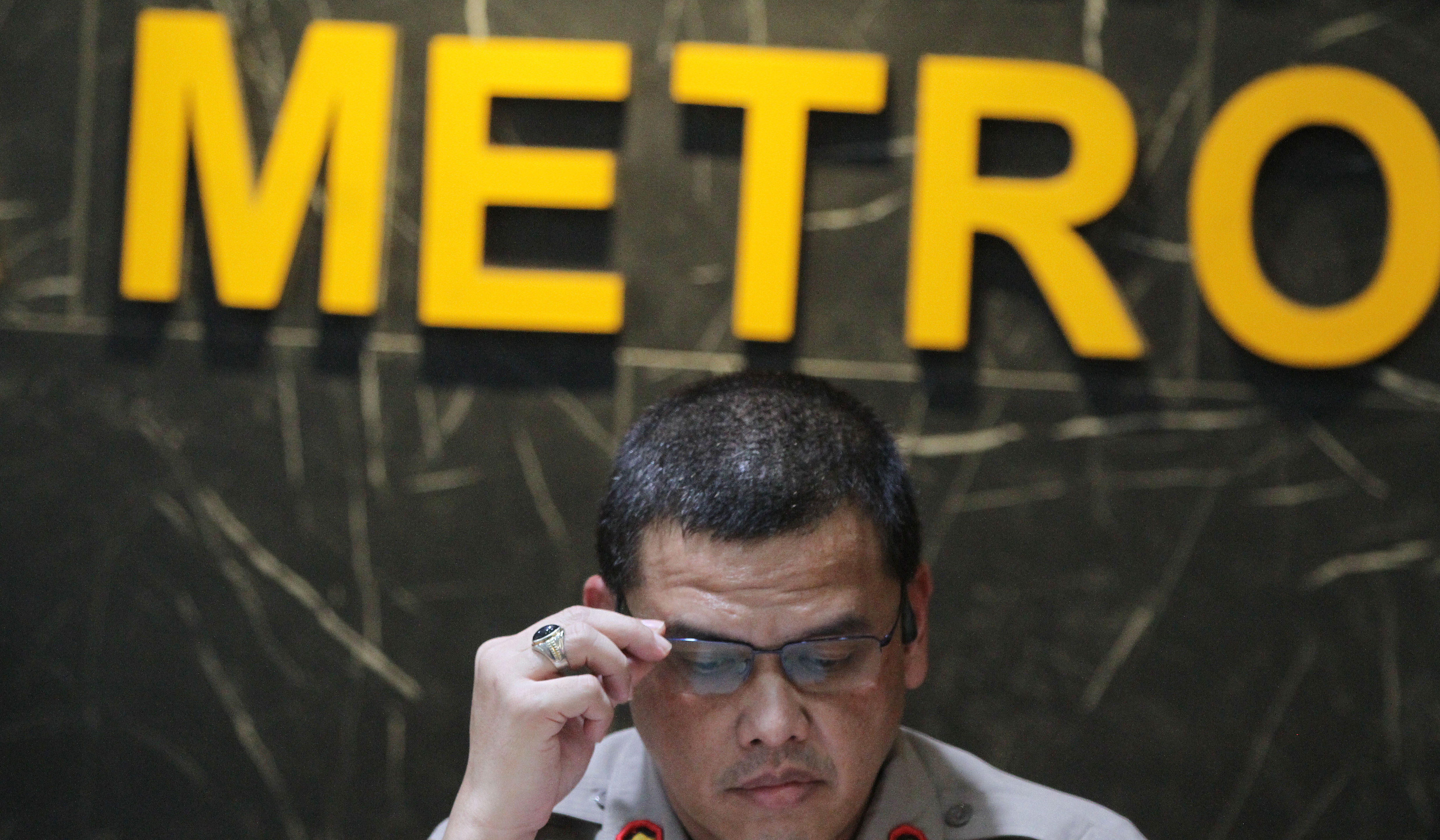 Konferensi pers Ditressiber. (Agus Priatna/SinPo.id)