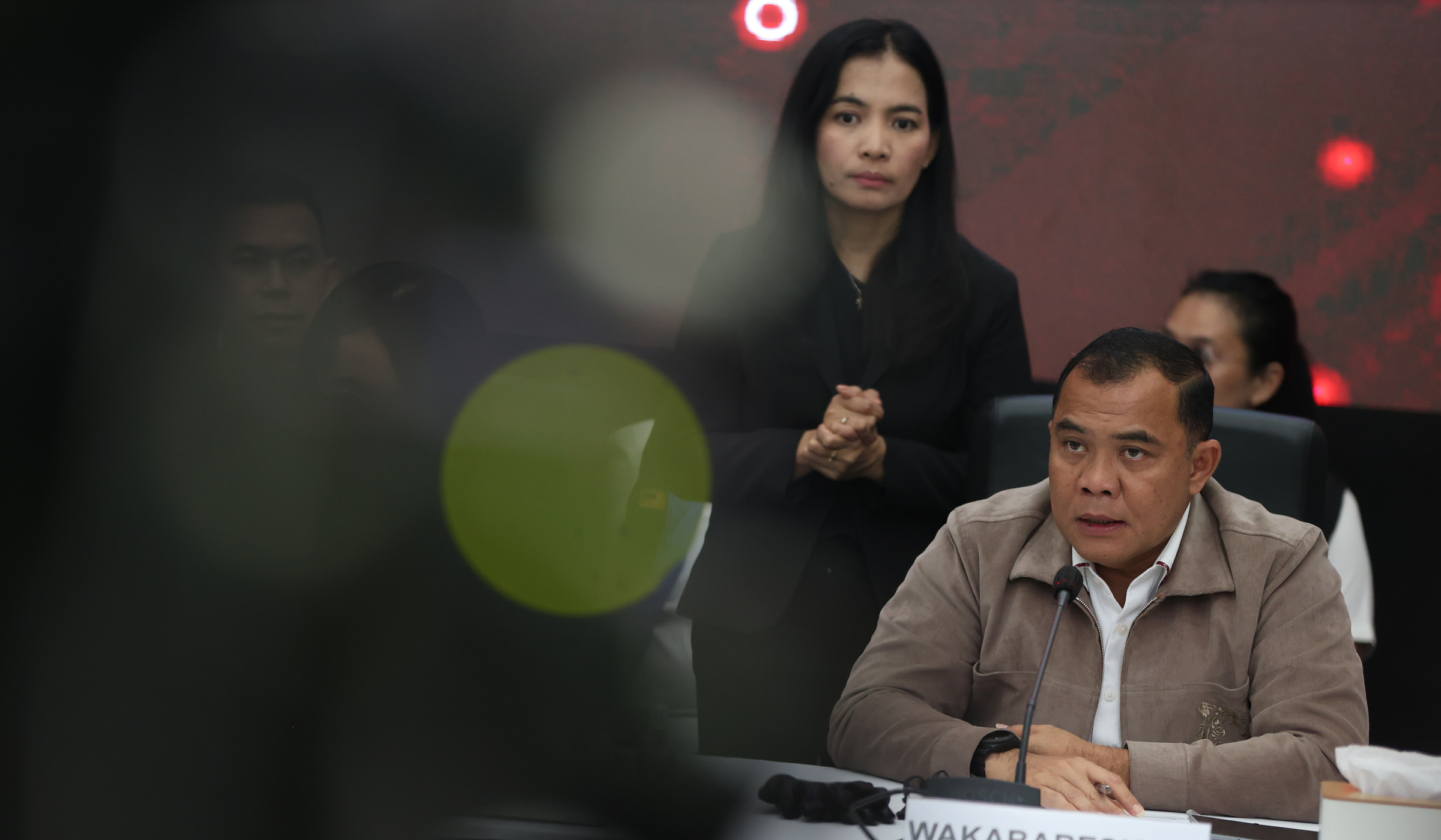 Konferensi pers kasus TPPO. (Agus Priatna/SinPo.id)