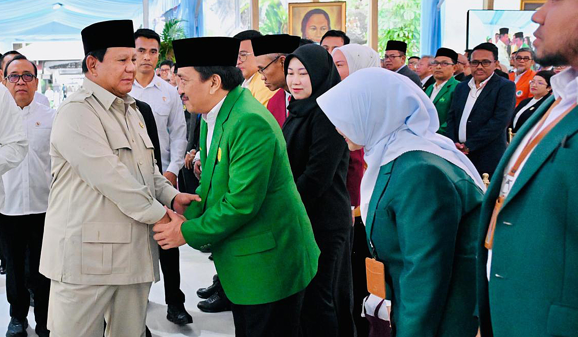 Prabowo undang 1.200 Rektor-Guru Besar ke Istana Negara. (Agus Priatna/SinPo.id/BPMI Setpres)
