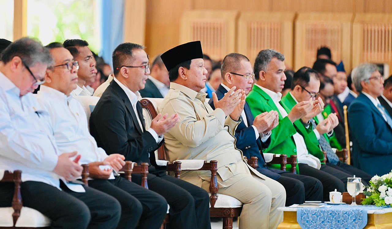 Prabowo undang 1.200 Rektor-Guru Besar ke Istana Negara. (Agus Priatna/SinPo.id/BPMI Setpres)