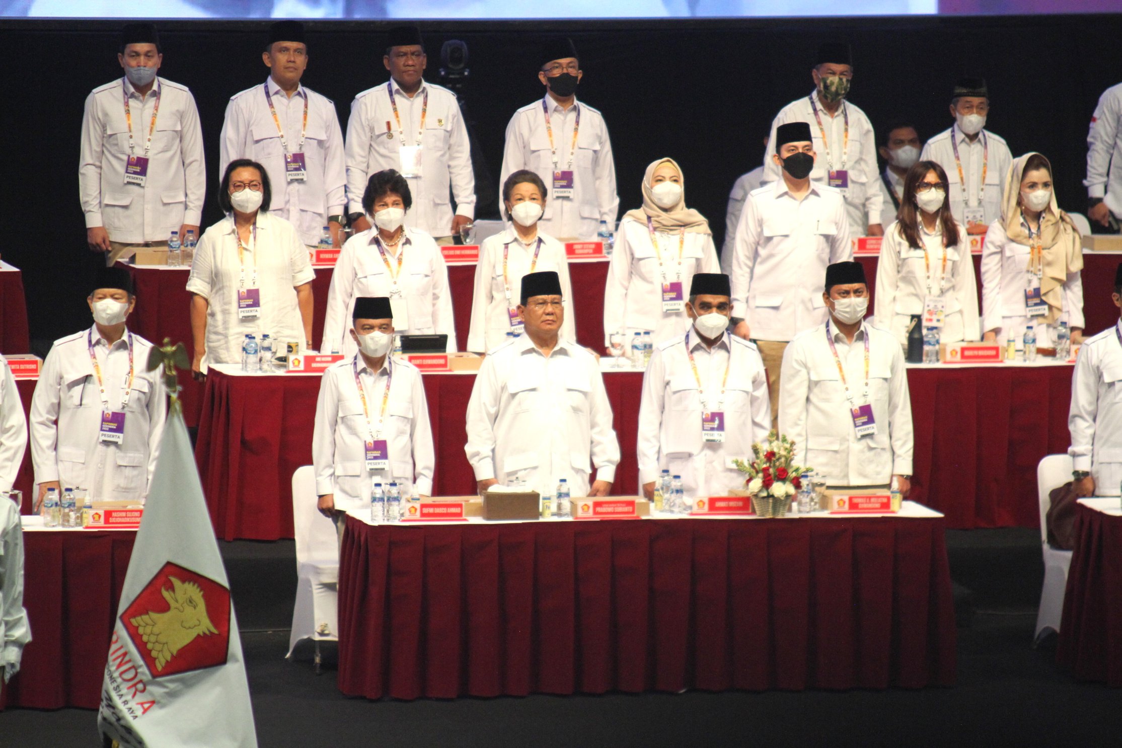 Ketua Umum Gerindra Prabowo Subianto Buka Rapimnas Gerindra 2022 (Ashar/SinPo.id)