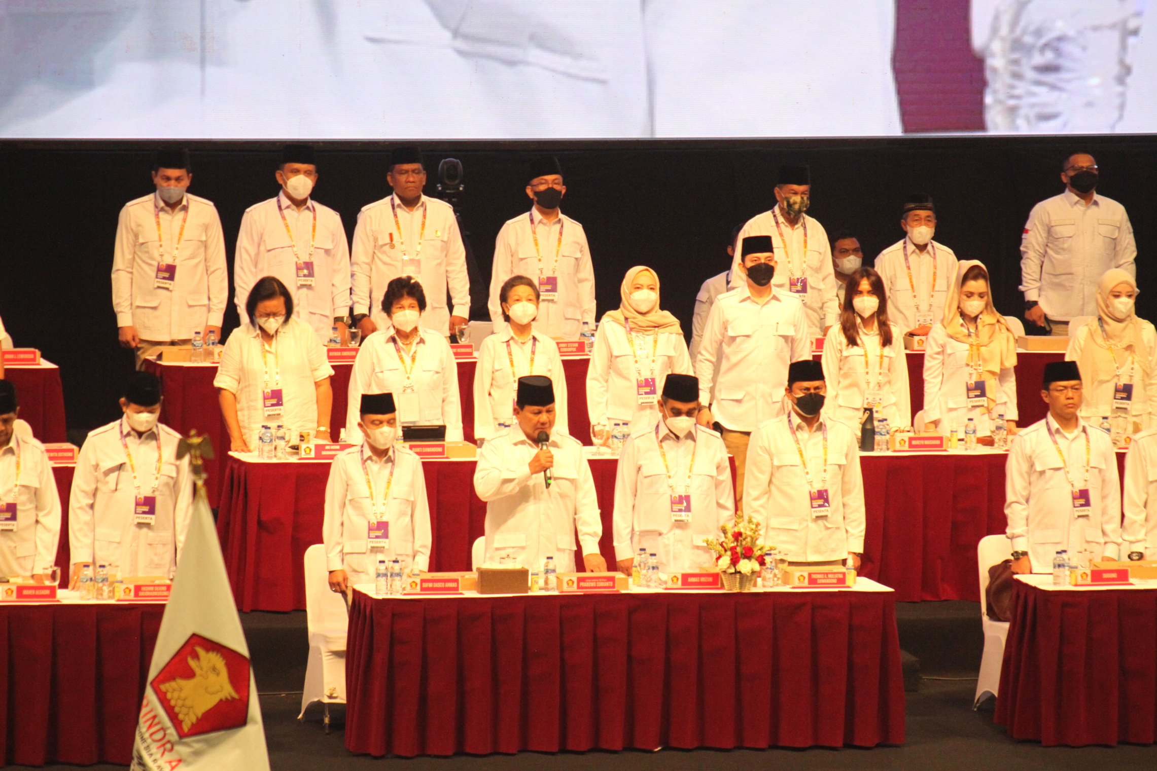 Ketua Umum Gerindra Prabowo Subianto Buka Rapimnas Gerindra 2022 (Ashar/SinPo.id)