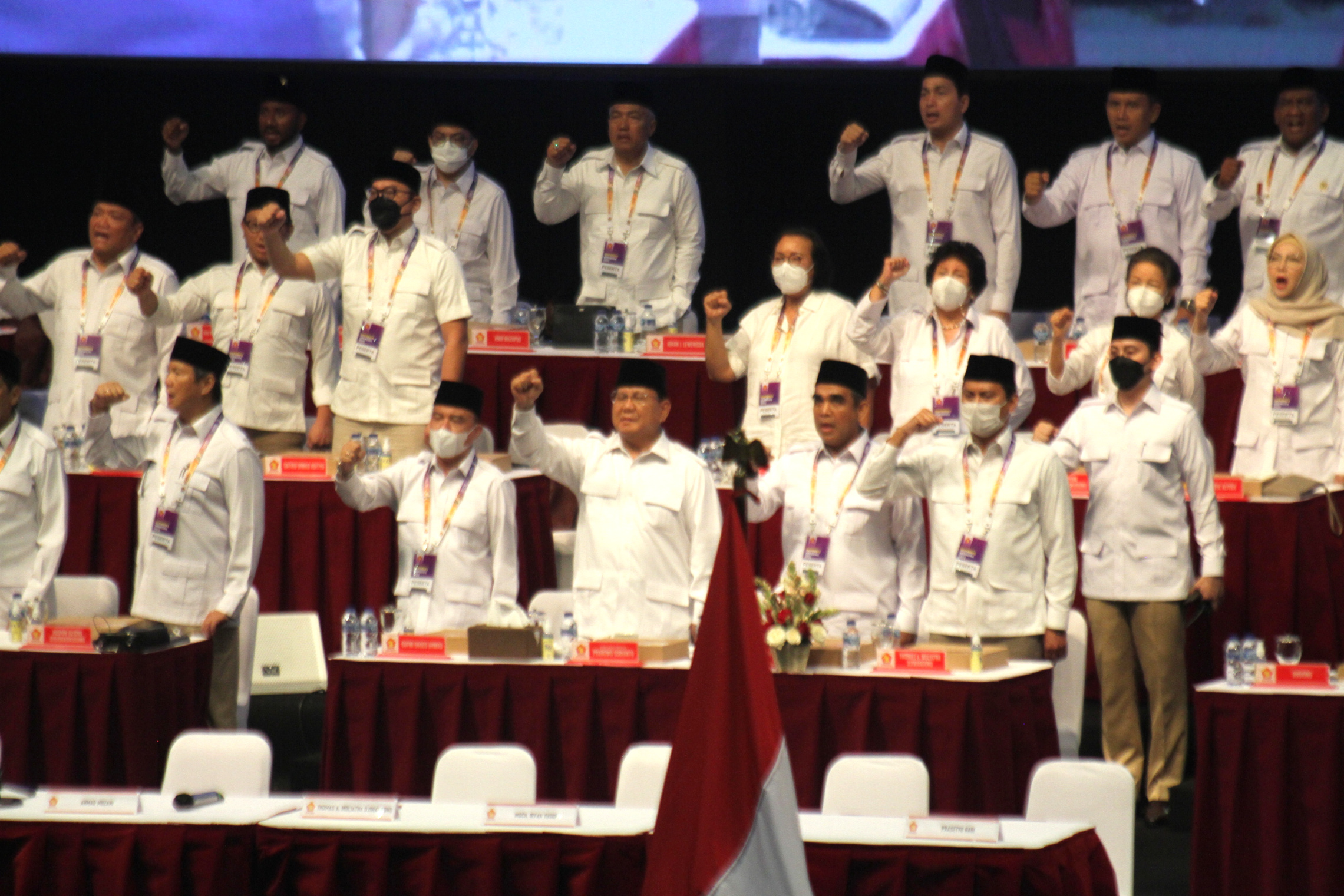 Ketua Umum Gerindra Prabowo Subianto Buka Rapimnas Gerindra 2022 (Ashar/SinPo.id)