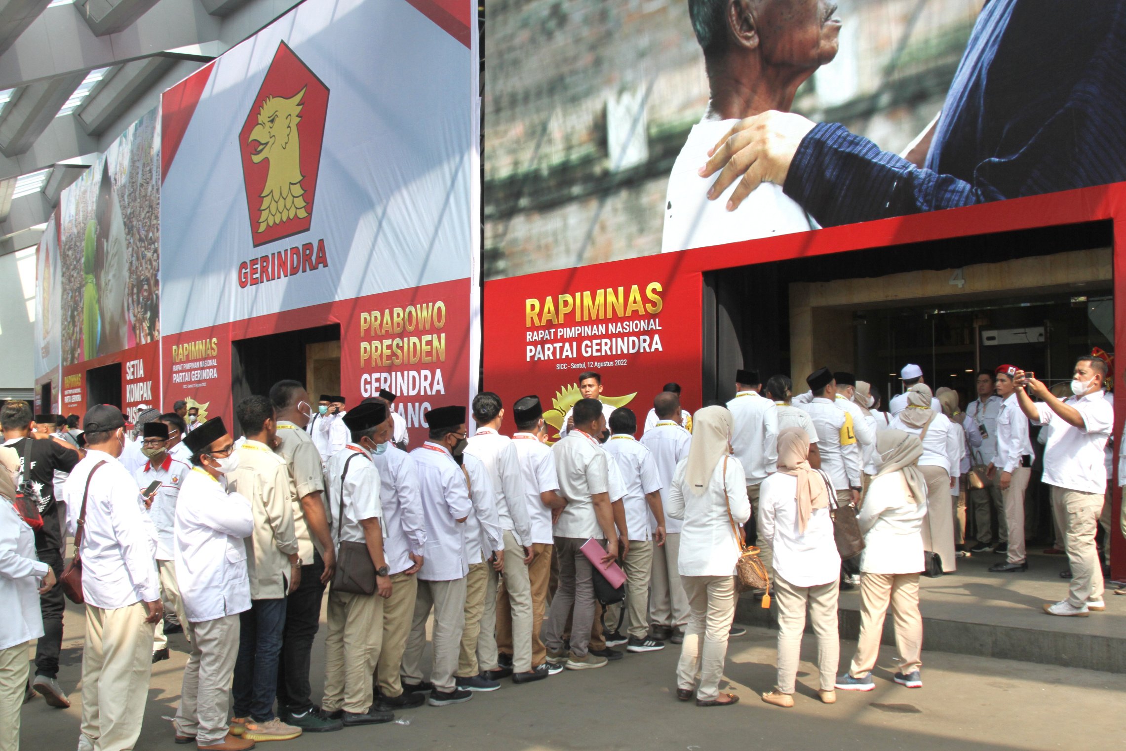 Ketua Umum Gerindra Prabowo Subianto Buka Rapimnas Gerindra 2022 (Ashar/SinPo.id)