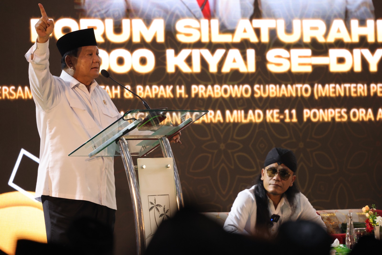 Prabowo hadiri forum silaturahmi 1.000 Kyai se-Yogyakarta dan didoakan menjadi Presiden RI (Ashar/SinPo.id)