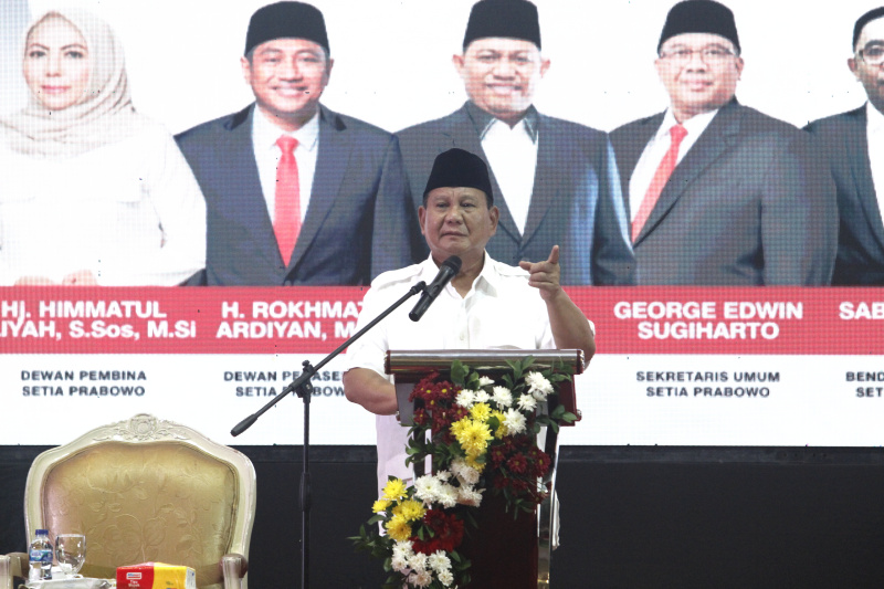 Prabowo Hadiri Deklarasi Relawan SETIA PRABOWO - Sinpo.id