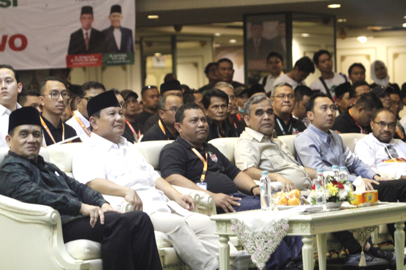 Ketua Umum Partai Gerindra Prabowo Subianto hadiri deklarasi relawan Setia Prabowo di Kartika Candra (Ashar/SinPo.id)