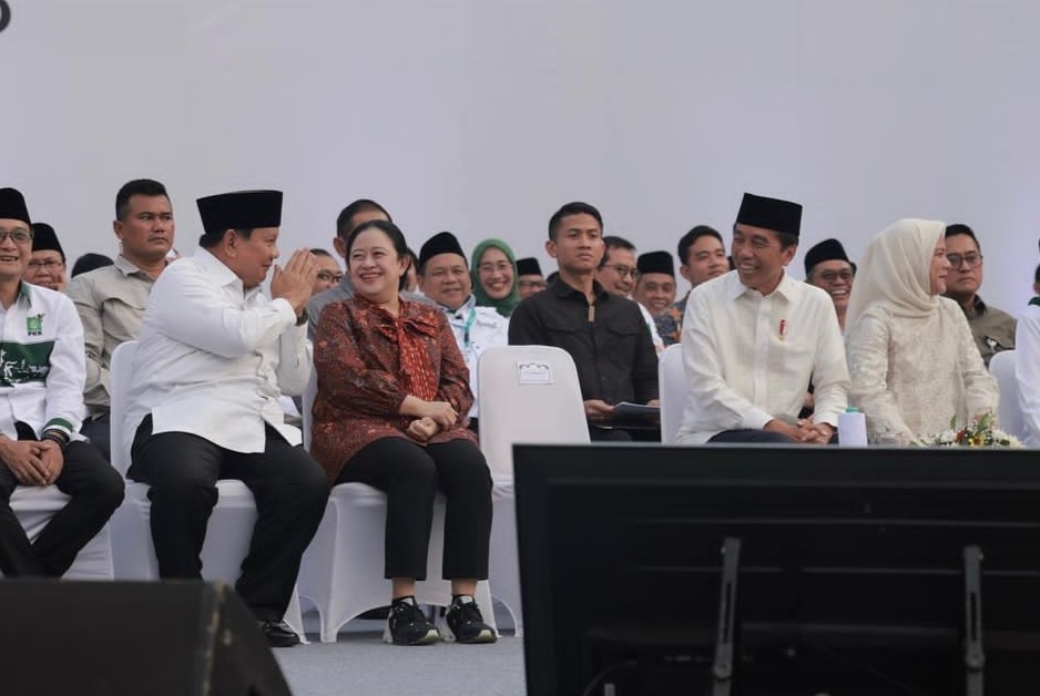 Ketua Umum Partai Gerindra Prabowo Subianto hadiri Harlah PKB Ke-25 di Stadion Manahan Solo (Ashar/Foto:Tim Prabowo/SinPo.id)