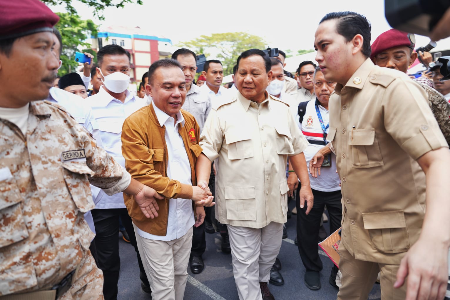 Ketua Umum Partai Gerindra Prabowo Subianto menghadiri acara Konsolidasi Akbar Kader Gerindra Tanggerang Raya (Ashar/SinPo.id)