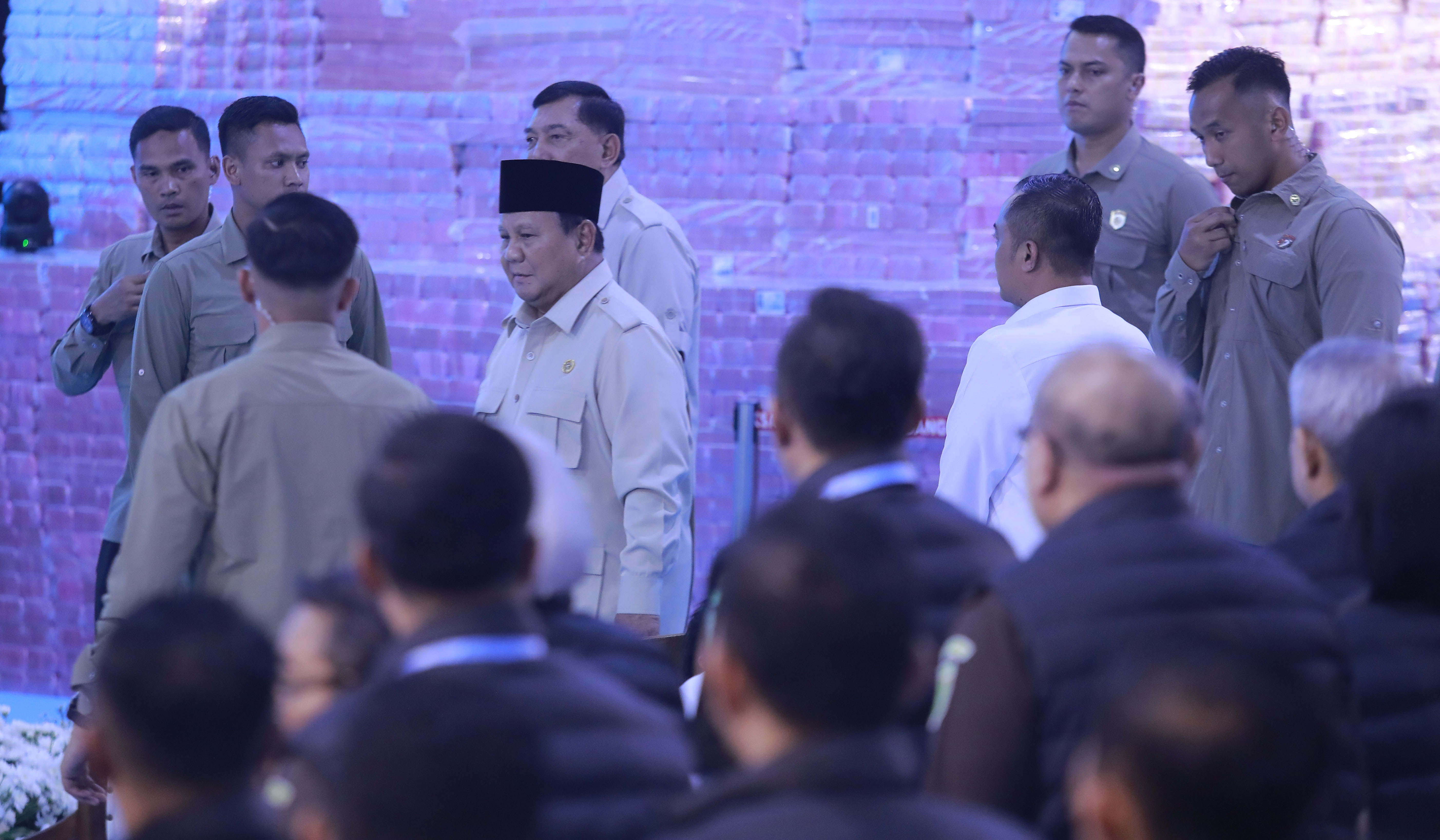 Prabowo hadiri penyerahan uang hasil rampasan ke negara. (Agus Priatna/SinPo.id)