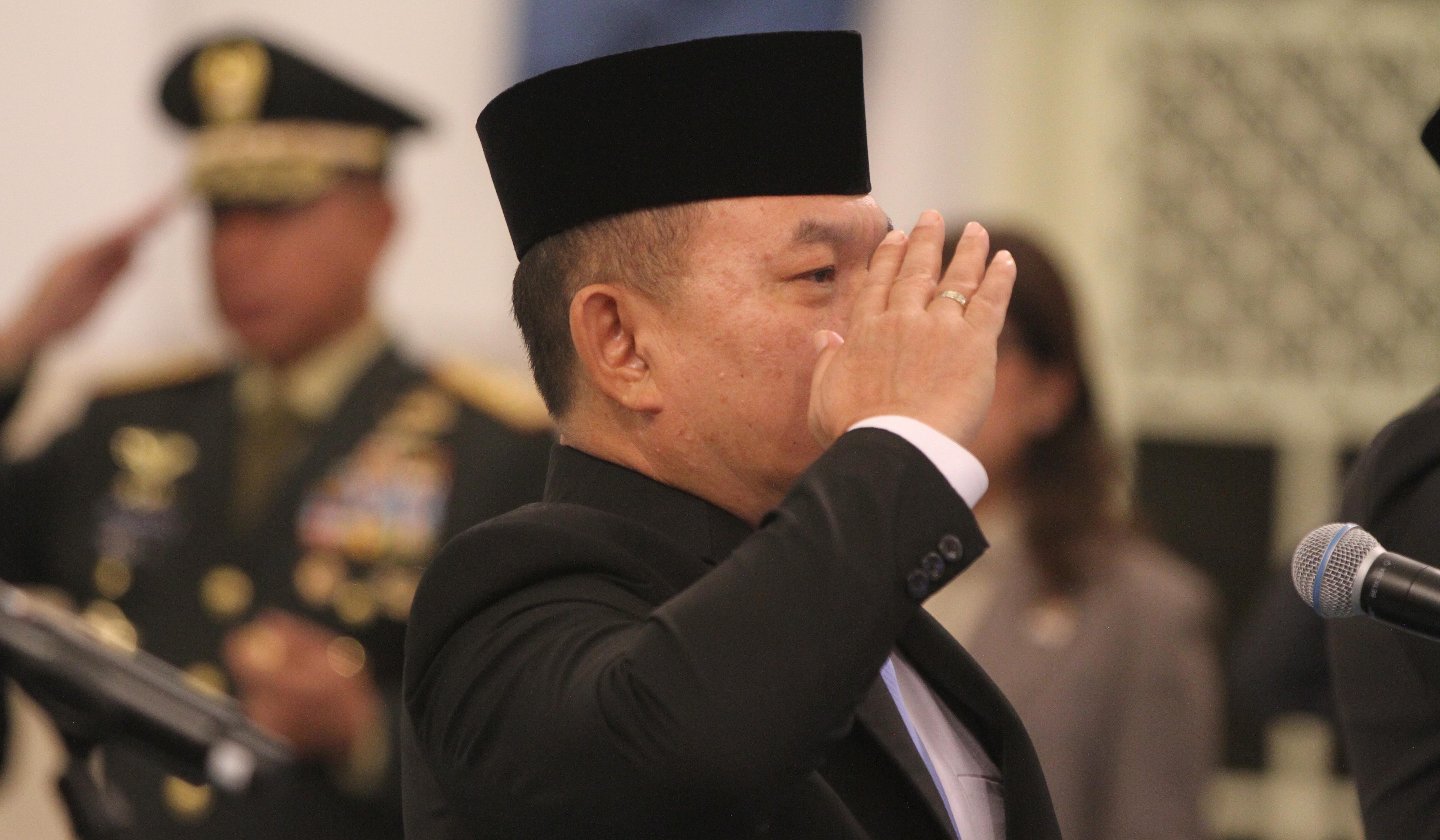 Presiden Prabowo lantik Dudung Abdurachman jadi KSP. (Agus Priatna/SinPo.id)