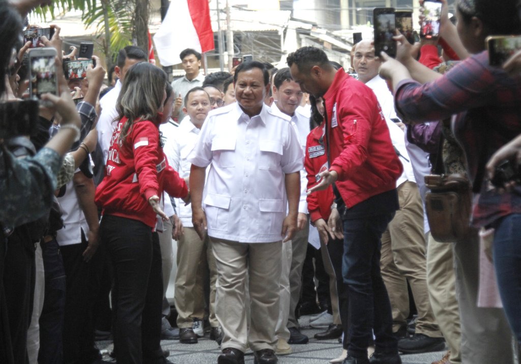 Ketua Umum Partai Gerindra sambangi kantor DPP PSI di tanah abang (Ashar/SinPo.id)